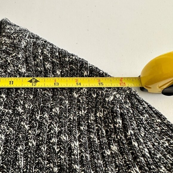 New ZARA Womens Crew Neck Regular Fit Heavy Knitted Pullover Sweater Medium Gray - Picture 9 of 9